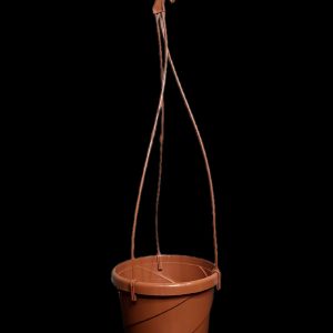 Maceta de colgar con plato